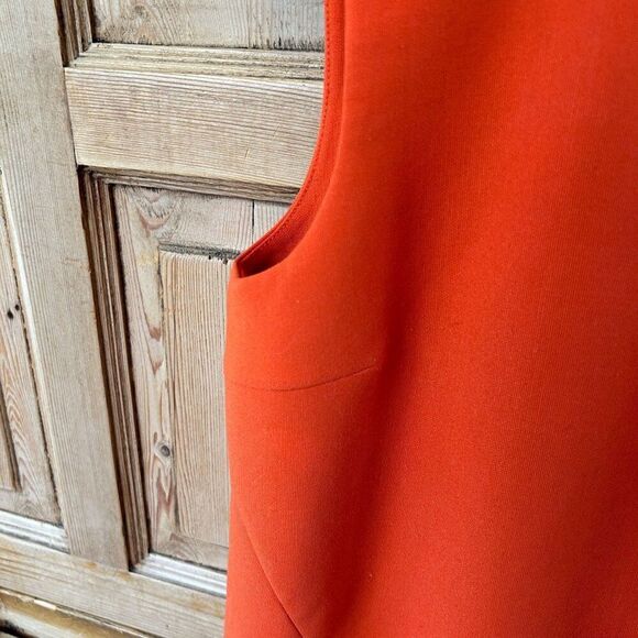 Elizabeth and James Orange Sleeveless Blouse Zip Back Autumn Tank Top Size‎ XS - Picture 5 of 10